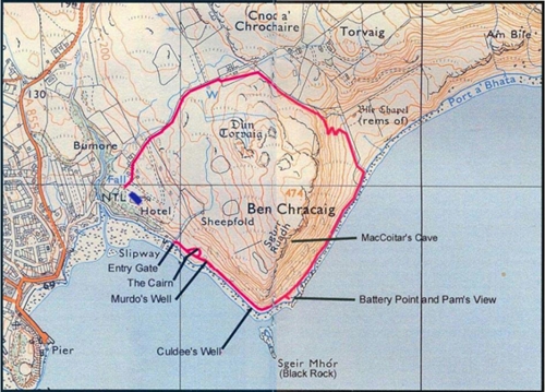 Map of Ben Chracaig